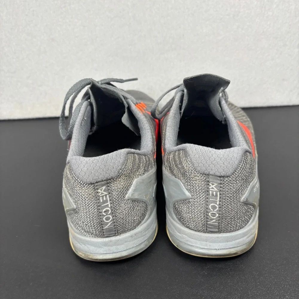 Nike Mens Metcon 3 Training Shoes Gray Orange 852928-007 Mens 10.5 Crossfit